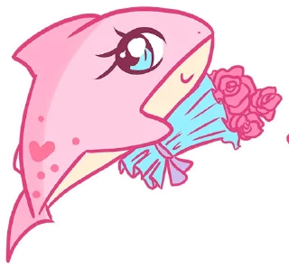 Sticker from Pink shark(@Valeria_Fills_art)