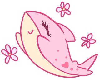 Sticker from Pink shark(@Valeria_Fills_art)