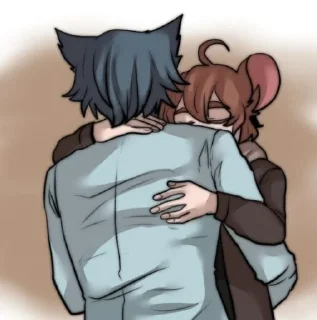 ❤️ emoji Хуманизированные Том и Джерри Telegram sticker 9 of 26