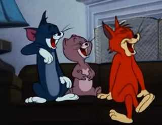 Sticker from Tom and Jerry