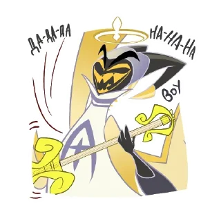 😆 emoji @Earth928B <- больше стиков Адам Отель Хазбин Telegram sticker 3 of 62