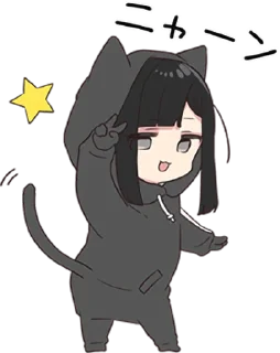 ✌️ emoji Yurudara-chan.5 • @punipuni_stickers Telegram sticker 22 of 40