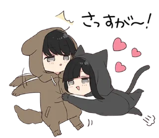 Sticker from Yurudara-chan. & Yurudara-kun 5 :: @line_stickers