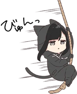 🏃‍♀️ emoji Yurudara-chan.5 • @punipuni_stickers Telegram sticker 23 of 40
