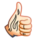 👍 emoji Tattoo Emoji Telegram sticker 5 of 40