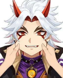 ⭐️ emoji Итто:> @Stikerhi_bot Telegram sticker 19 of 67
