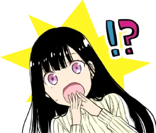😱 emoji A woman who wants to feed a boy :: @line_stickers Telegram sticker 10 of 40