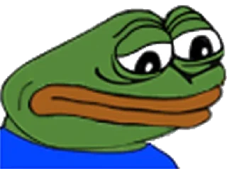 Sticker from pepe и peepo  - для важных переговоров (почему рот