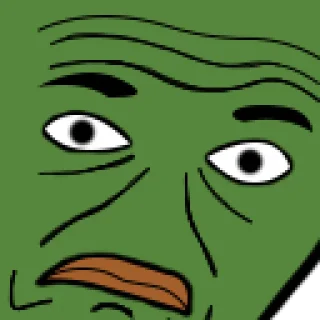 Sticker from pepe и peepo  - для важных переговоров (почему рот
