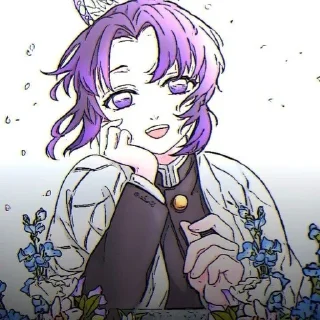 🙂 emoji shinobu kochou Telegram sticker 22 of 45