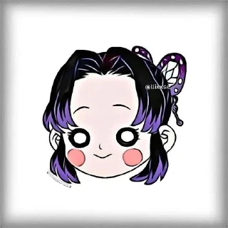 ❓ emoji shinobu kochou Telegram sticker 3 of 45