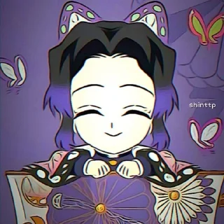 🙃 emoji shinobu kochou Telegram sticker 19 of 45