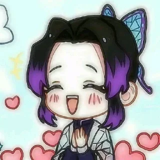 ❤️ emoji shinobu kochou Telegram sticker 4 of 45