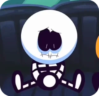💀 emoji Spooky month: hollow sorrows t Telegram sticker 15 of 50
