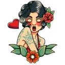 Sticker from Tattoo Girl