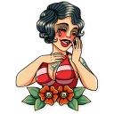 Sticker from Tattoo Girl