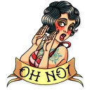 Sticker from Tattoo Girl
