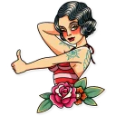 Sticker from Tattoo Girl