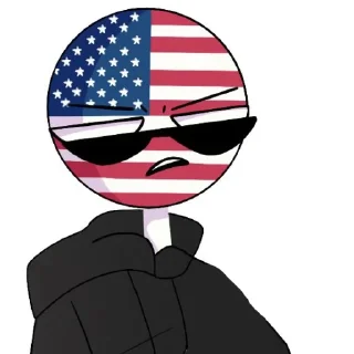🇺🇸 emoji Countryhumans USA Telegram sticker 5 of 24