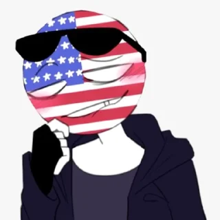 🇺🇸 emoji Countryhumans USA Telegram sticker 12 of 24