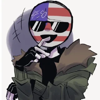 🇺🇸 emoji Countryhumans USA Telegram sticker 16 of 24