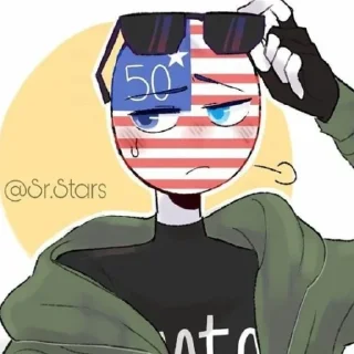 🇺🇸 emoji Countryhumans USA Telegram sticker 8 of 24