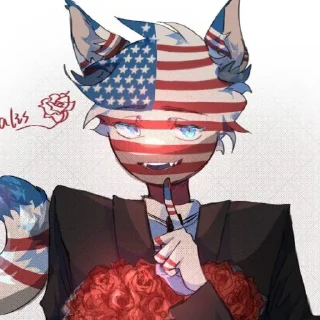🇺🇸 emoji Countryhumans USA Telegram sticker 22 of 24