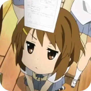 ❤ emoji yui hirasawa !! | @starqwu Telegram sticker 12 of 30
