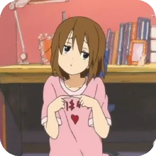 ❤ emoji yui hirasawa !! | @starqwu Telegram sticker 3 of 30