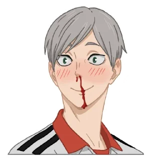 😳 emoji Haikyuu! Telegram sticker 23 of 30