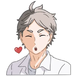 😘 emoji Haikyuu! Telegram sticker 2 of 30