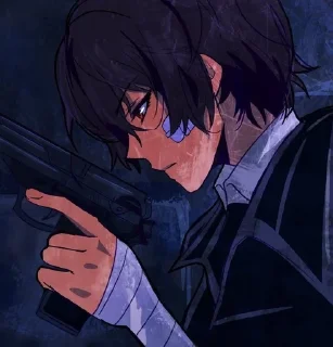 Sticker from Dazai Osamu