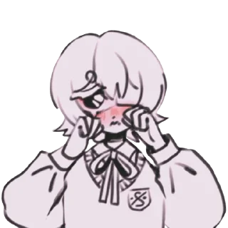 Sticker from оліфукасекіссер @cr_oli стікерпак!!🎀
