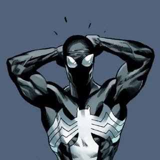 Sticker from black spider-man