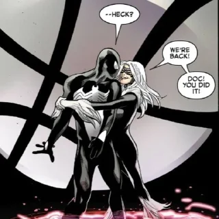 Sticker from black spider-man