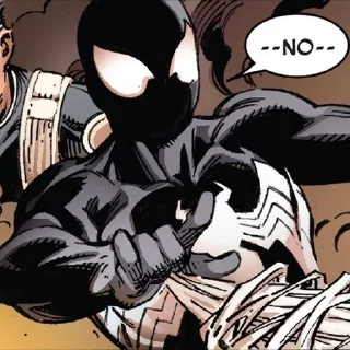 Sticker from black spider-man
