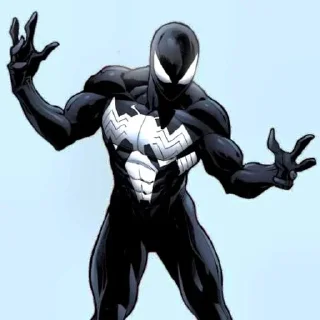 Sticker from black spider-man