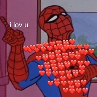 Sticker from spiderman