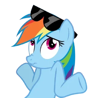 🤷‍♀ emoji My little pony Telegram sticker 6 of 31
