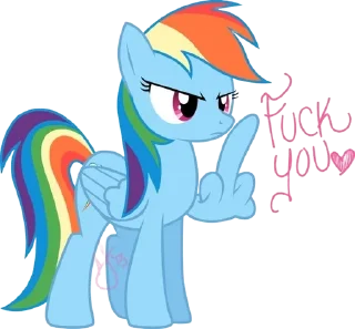 🤬 emoji My little pony Telegram sticker 16 of 31