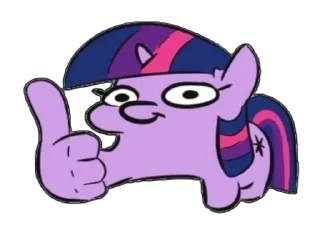 👍 emoji My little pony Telegram sticker 19 of 31