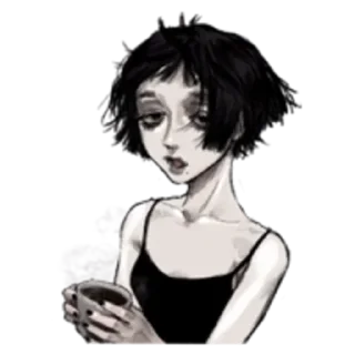 😞 emoji Грустная девочка Telegram sticker 24 of 35