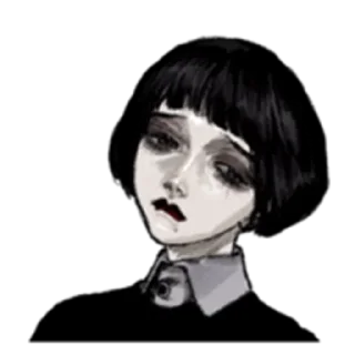 😞 emoji Грустная девочка Telegram sticker 9 of 35