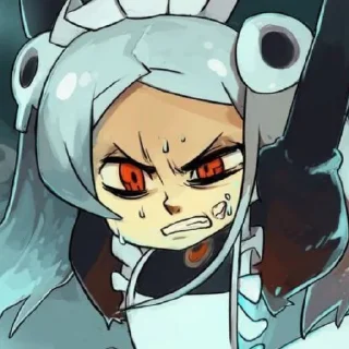 ☠️ emoji Мари от Skullgirls channel ! Telegram sticker 21 of 26