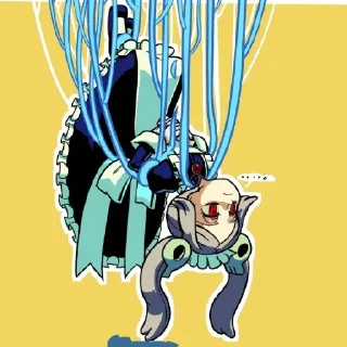 ☠️ emoji Мари от Skullgirls channel ! Telegram sticker 3 of 26