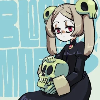 ☠️ emoji Мари от Skullgirls channel ! Telegram sticker 14 of 26