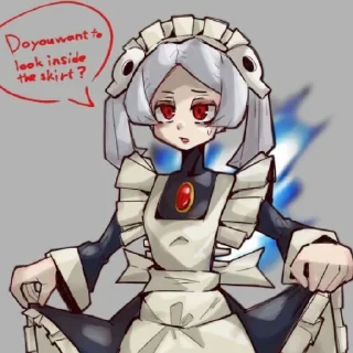 ☠️ emoji Мари от Skullgirls channel ! Telegram sticker 22 of 26