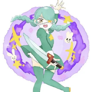 😆 emoji Энни от Skullgirls channel ! Telegram sticker 17 of 25
