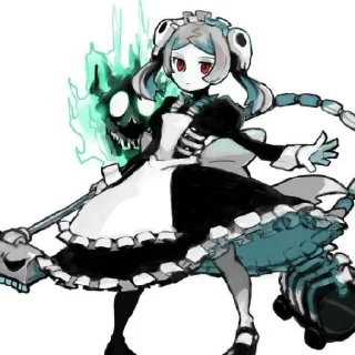 ☠️ emoji Мари от Skullgirls channel ! Telegram sticker 11 of 26