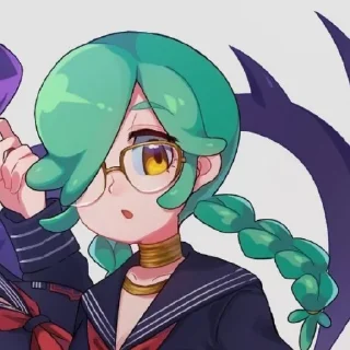 😬 emoji Энни от Skullgirls channel ! Telegram sticker 11 of 25